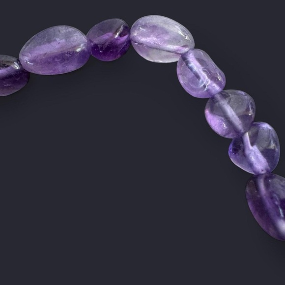 Amethyst Gemstone Bead Bracelet - Picture 4 of 5